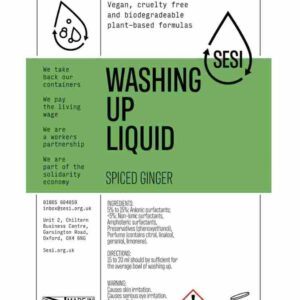 Washing Up Liquid Spiced Ginger